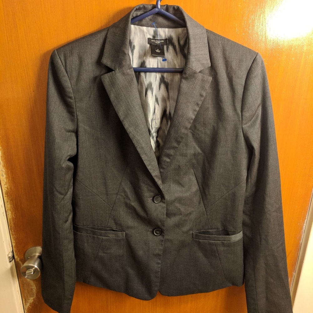 Ann Taylor Blazer - Size 6 - Dark Gray